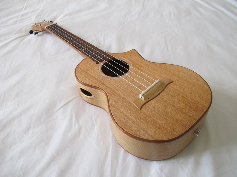 Tenor #2 Qld Maple top Rimu sides.JPG